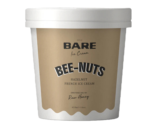 'Bee-Nuts' Hazelnut Ice Cream